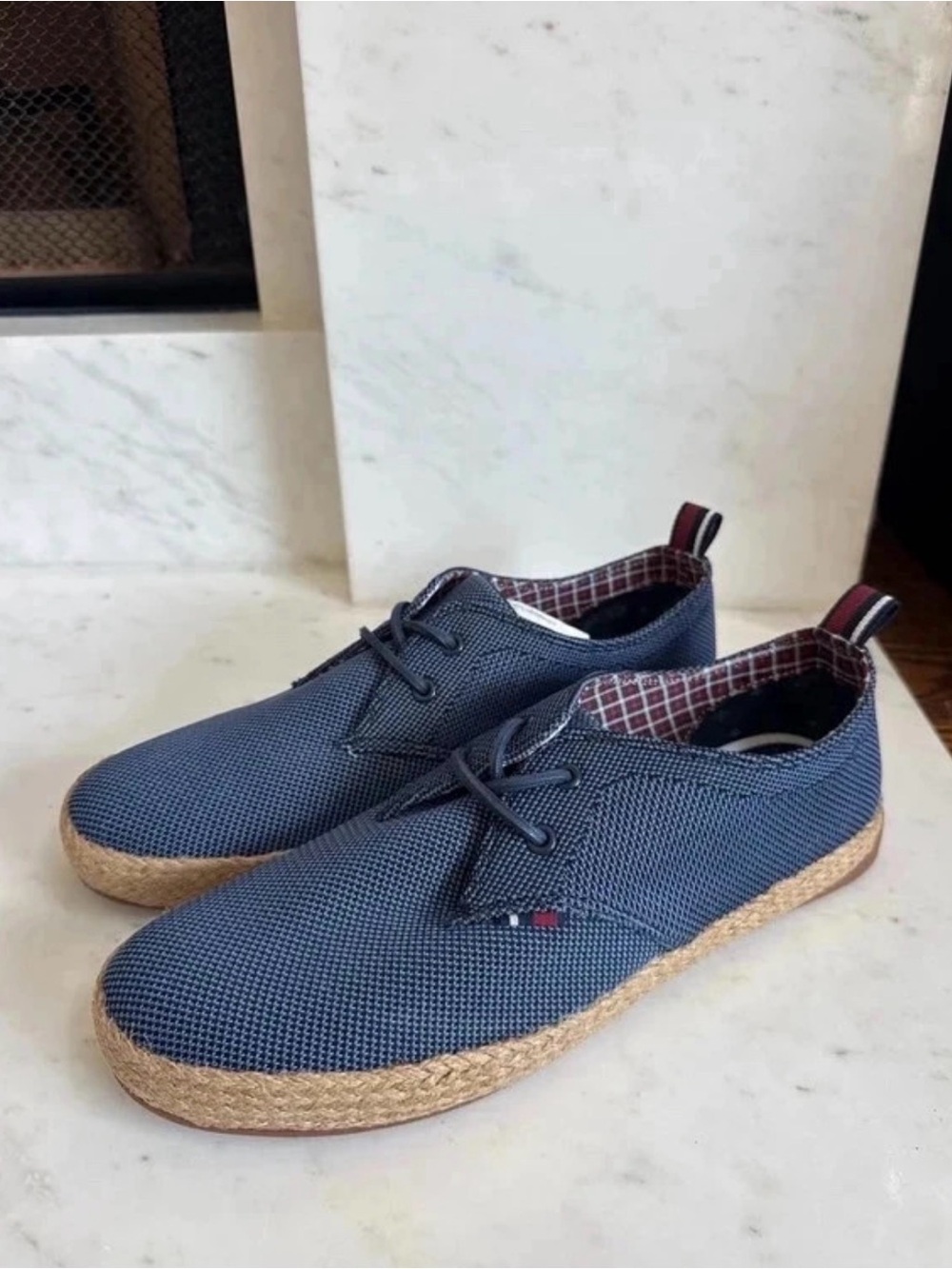 Ben Sherman Prill Oxford Mens Blue Canvas Lifestyle Sneakers Shoes 9.5